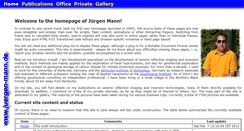 Desktop Screenshot of juergen-mann.de